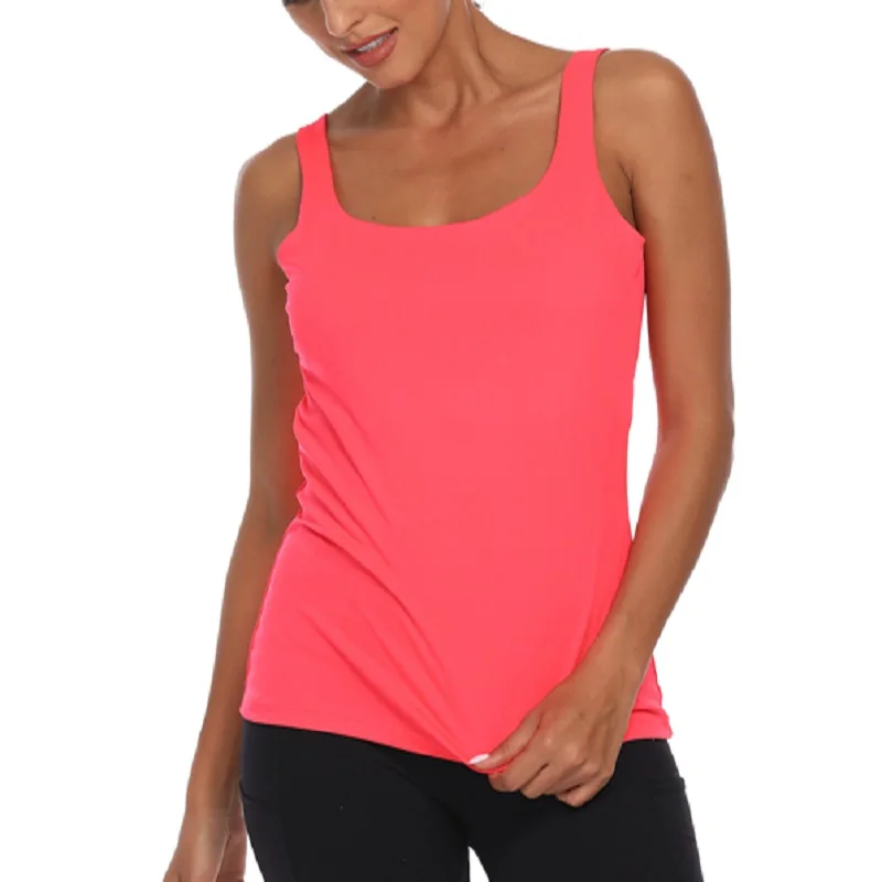 High Quality Ladies Camisole Tops Yoga Vest Women Sports Sleeveless Top (1600377991447)