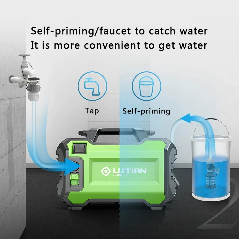 Home car washing machine charging  pouring flowers lithium electric wireless high voltage car washer machine car cleaner