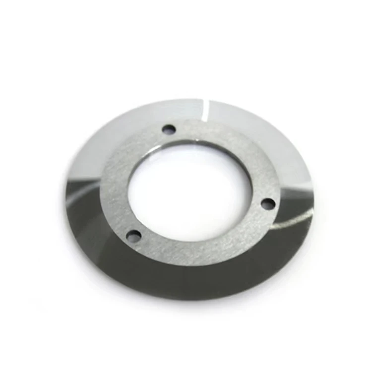 customized Corrugated Cardboard Tungsten Carbide Circular Knife Steel Blade Carbide Tipped Slitter Knife