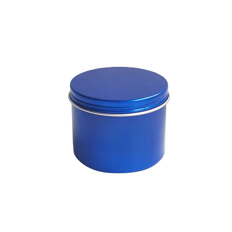 China Factory Wholesale Empty 120g Aluminum Metal Jar Storage Container Tin Can Cosmetic Cream Candle Jar With Aluminum Lid