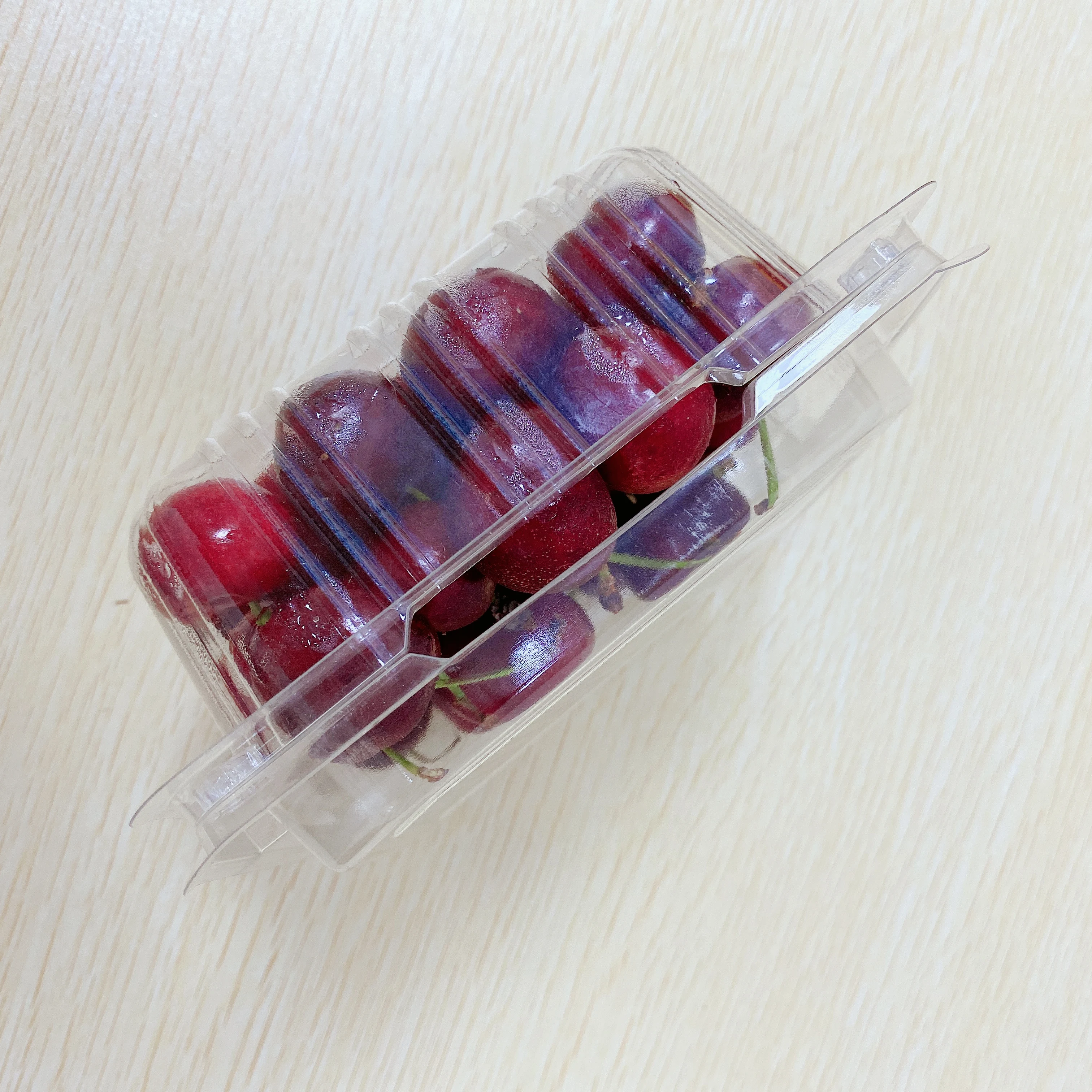 
Mini Use Wholesale Pulp Molding Transparent Plastic Fruit Container Basket 