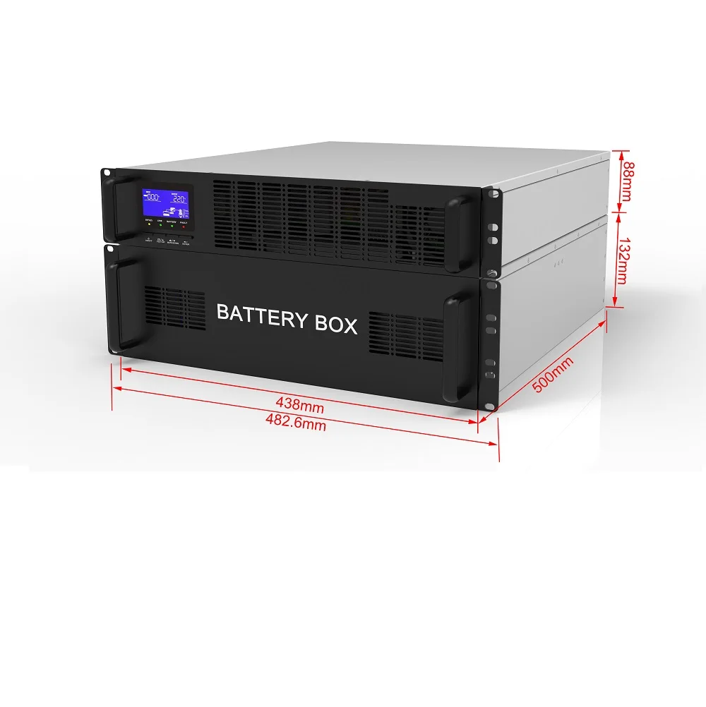 120V 220Vac стойку ИБП источник бесперебойного питания 1KVA 2KVA 3KVA встроенный 4A литий-ионный аккумулятор зарядное устройство и RS485 порт
