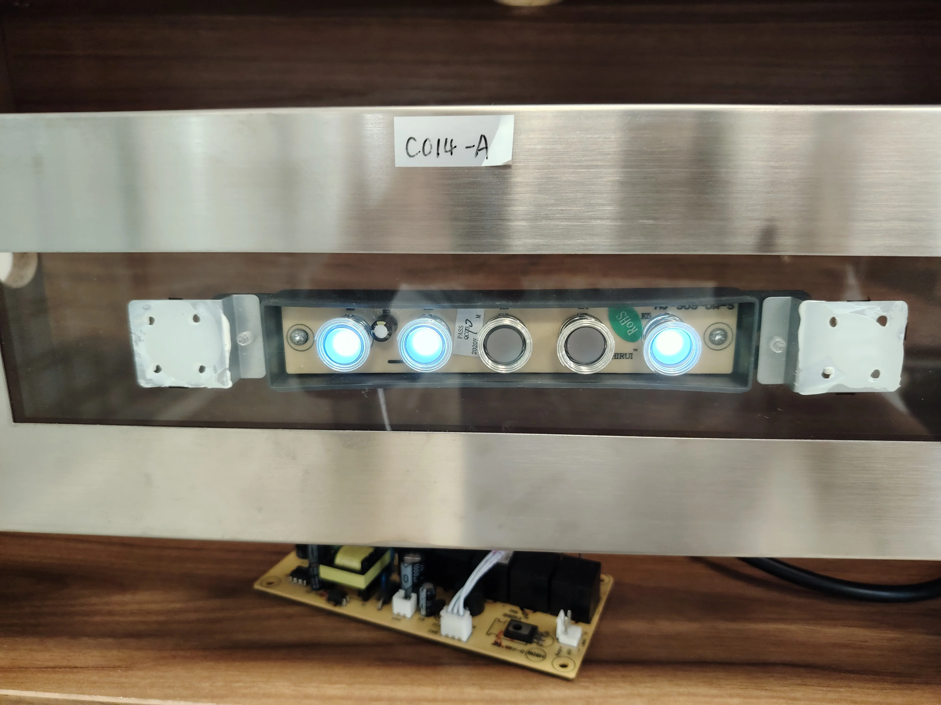 Kitchen range hood integrated control panel switch PCBA