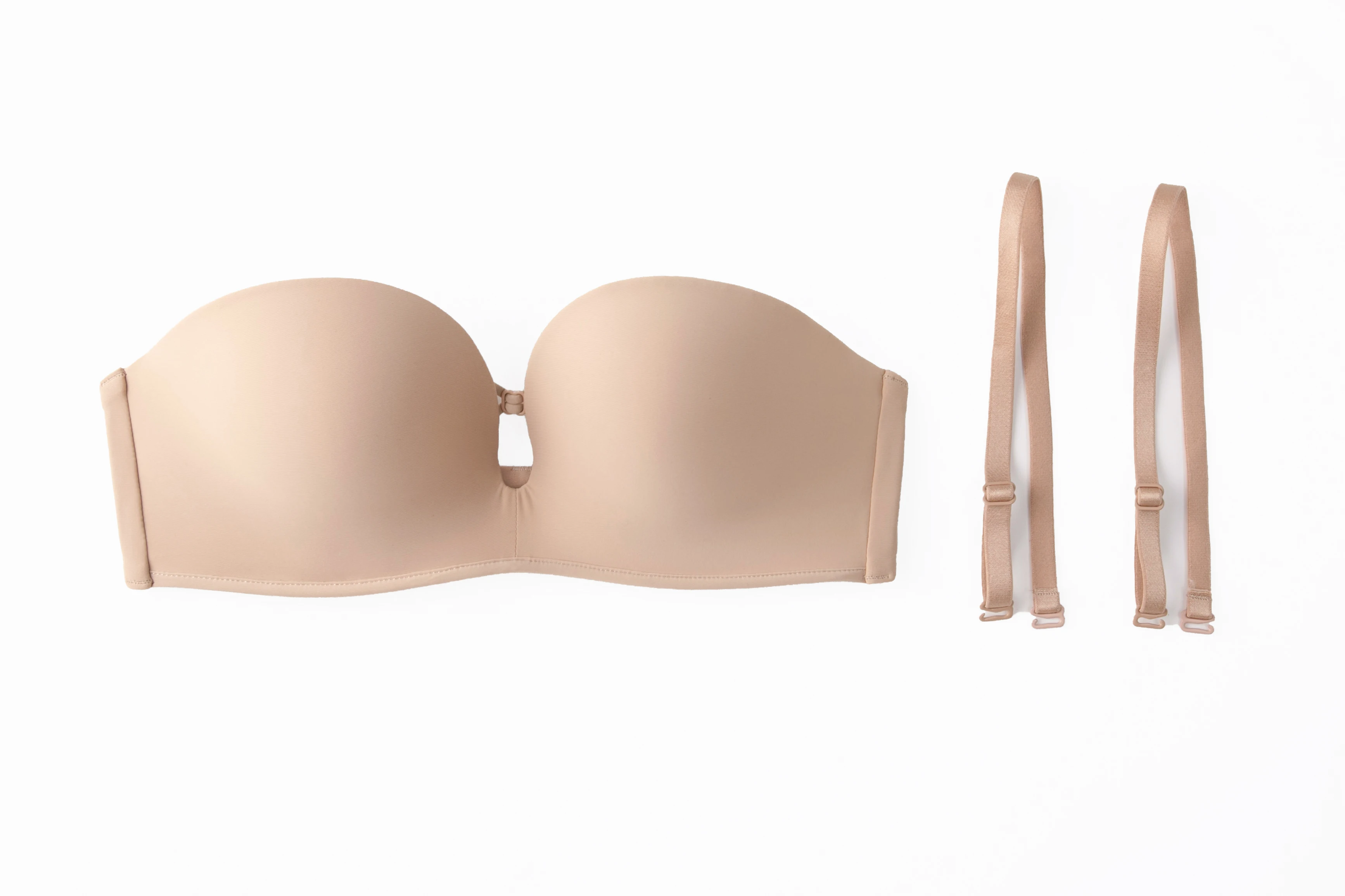 One-piece Push-up Soft Breathable Cups Convertible Straps Bras Non-slip Invisible Soft Underwire Bras Women Romantic Adults