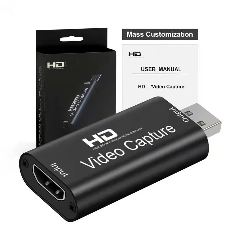 New products from manufacturersUSB2.0 HDMIAcquisition card 1RoadHDMIVideo capture card live recording box supportOBS