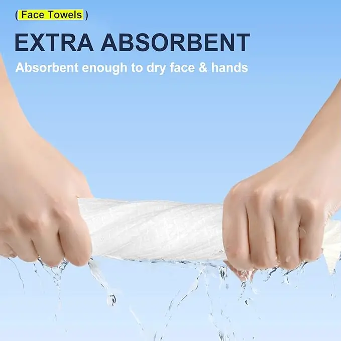 OEM 00% Biobased, Disposable Face Towels for Sensitive Skin, Super Soft Biodegradable Makeup Remover Wipes, Facial Washcloth