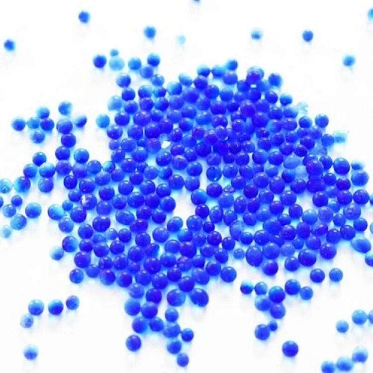China manufacturer wholesale best price 2-4mm 3-5mm blue silica gel desiccant