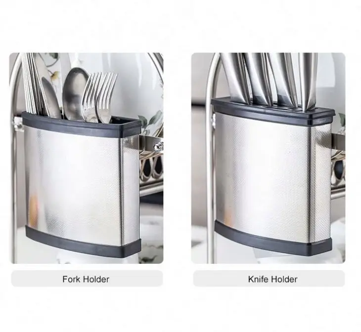 NICE&NEAT Tableware Holder Stainless Steel Dish Rack Best Quality Kitchen Plate Storage Dish Rack