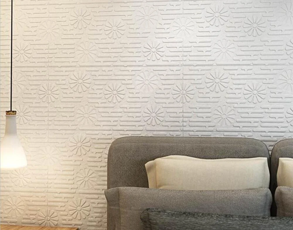 Soft roll series 3d XPE foam wallpaper self-adhesive pe foam wall sticker for interior wall decoration panel