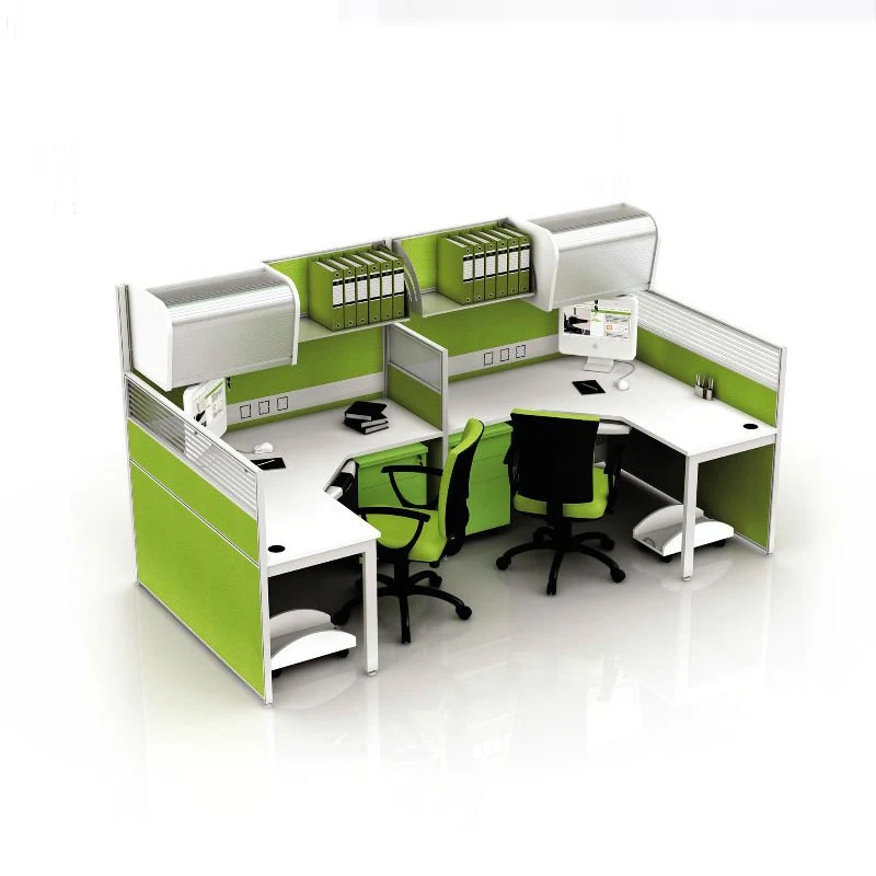 Офисный стол Одиночная рабочая станция минималистичный стиль Модульная офисная Рабочая 2 4 6 мест с верхним шкафом