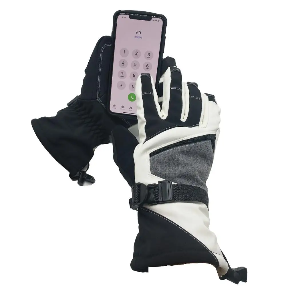  3m thinsulate Подкладка Теплый утеплитель Водонепроницаемый Soft shell зимних сенсорный экран лыжные перчатки для катания на сноуборде холодильная