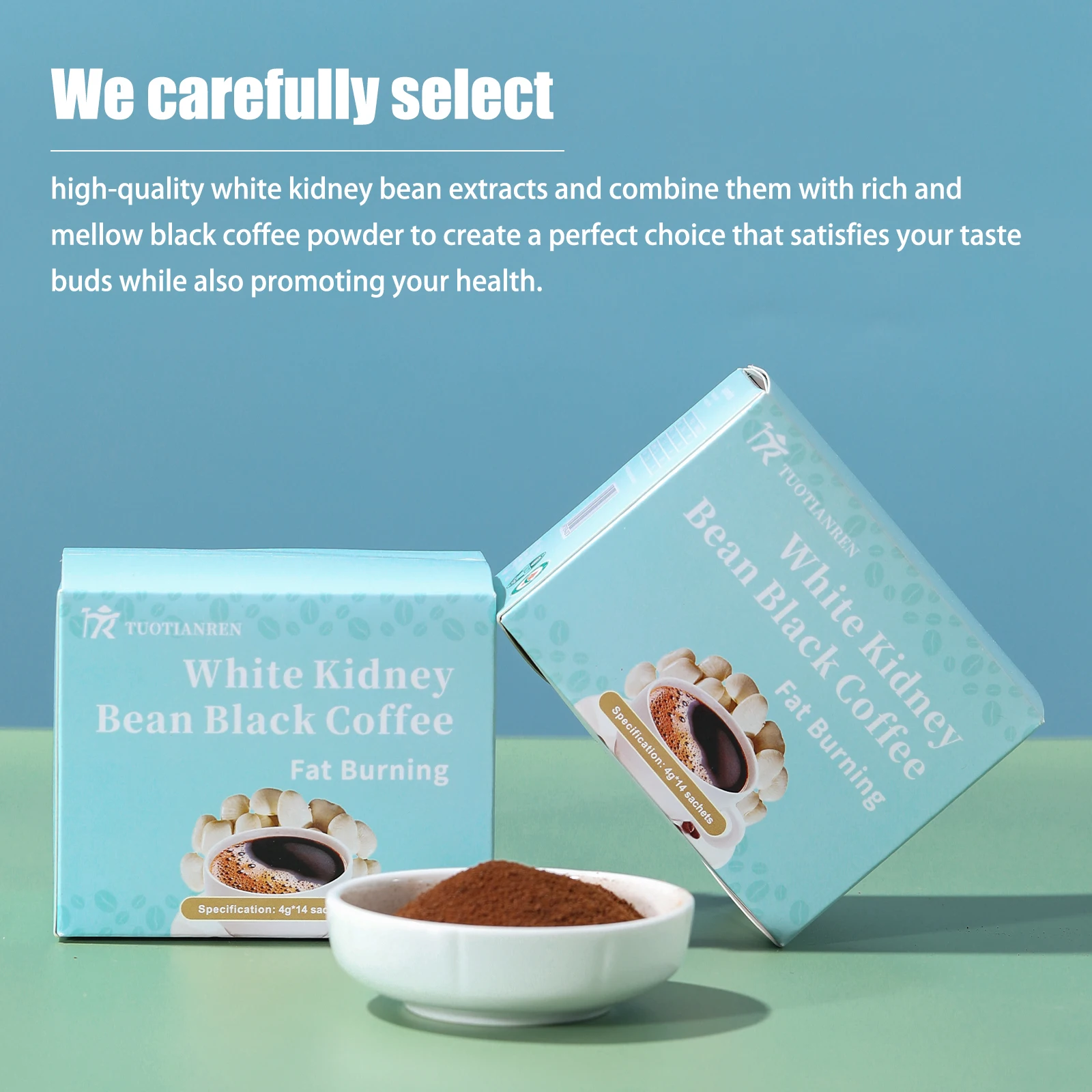 Высококачественный органический растворимый кофейный порошок белый фасоль черный кофе жиросжигающий контроль уровня сахара в крови мягкий для похудения