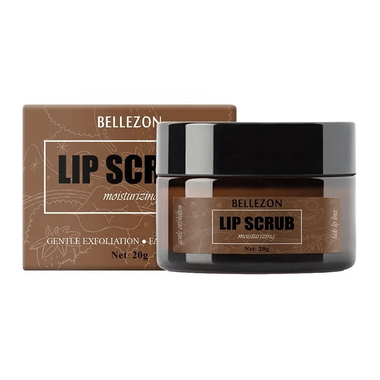 Wholesale Organic Exfoliating Brown Sugar And Strawberry Lip Scrub