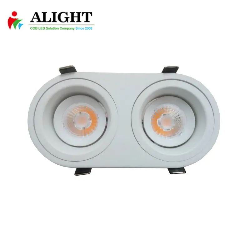 
Promotion COB Round Black White gold Recessed Ceiling light LED Mini spotlight 9W*2 