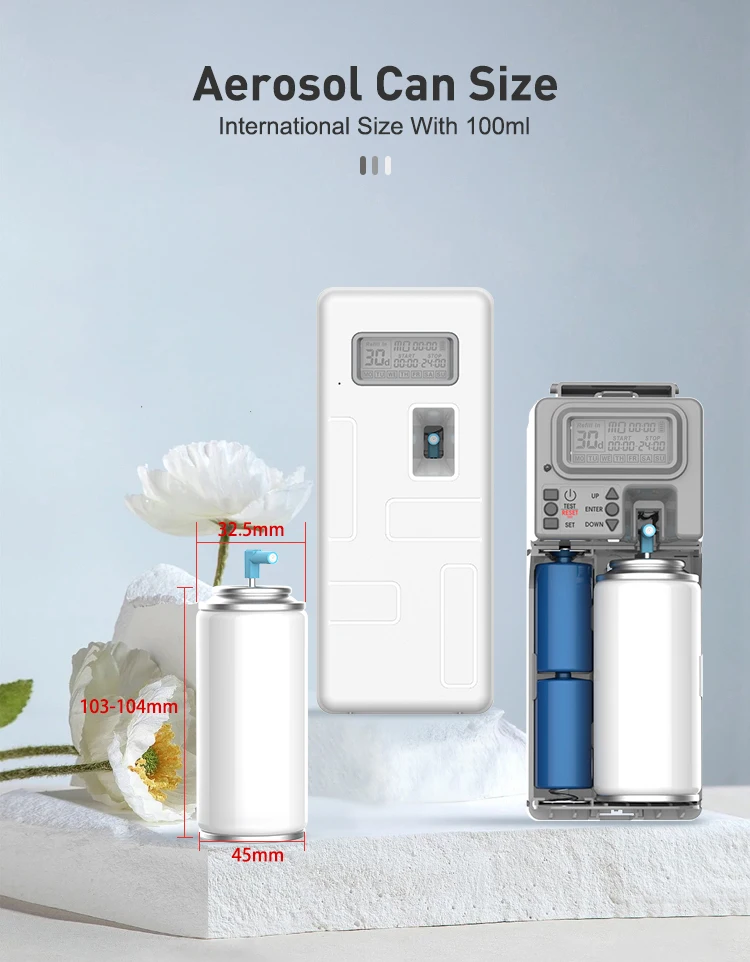 2024 OEM Wall mounted mini room deodorizer machines automatic spray perfume aerosol dispenser for air fragrance Factory Price