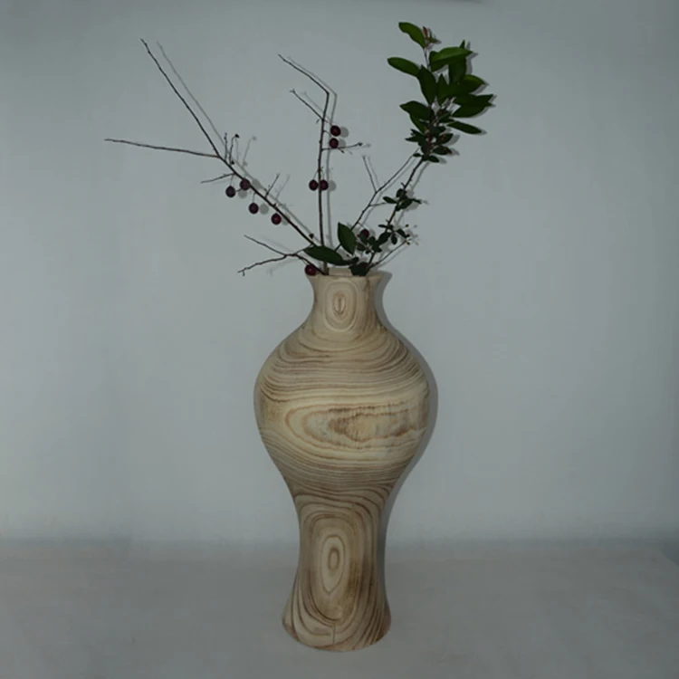 
New Original wooden handicrafts luxury style modern decoration flower vases 