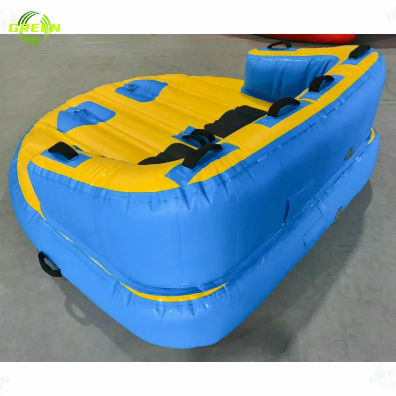 2-Person Inflatable Towable Sofa 2-Person Towable Tube Thick PVC Flying Ski Tube Disco Towable Tube Water Water Play Equipment
