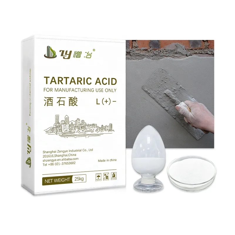 L(+)-TARTARIC ACID CAS NO.87-69-4 Mortar retarding admixture Mortar retarder
