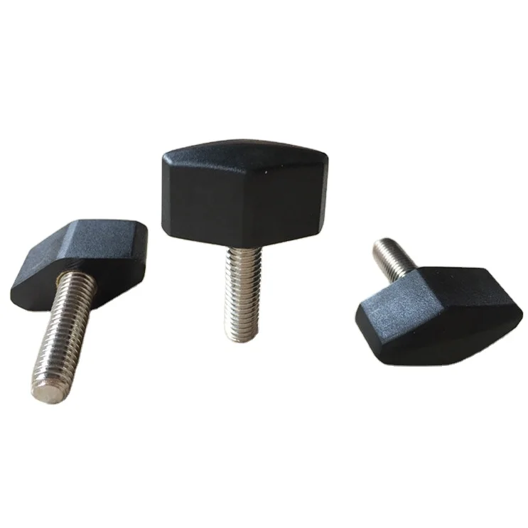 2 WING SCREWS THREADED BOLT PLASTIC HEAD M4 M5 M6 FASTENER BUTTERFLY HANDLE KNOB