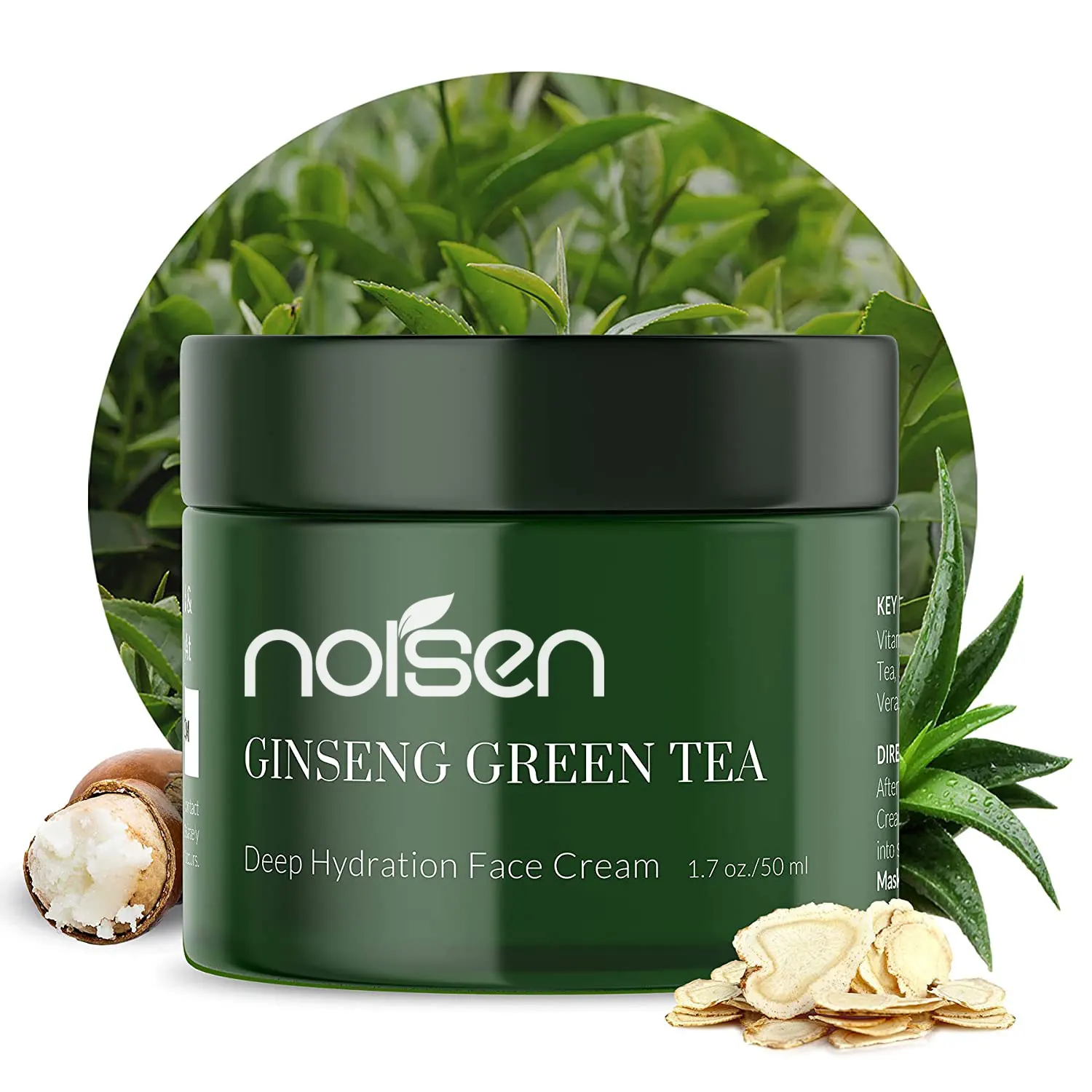 Private label skin care natural organic matcha soothing anti aging anti wrinkles skin whitening green tea face cream