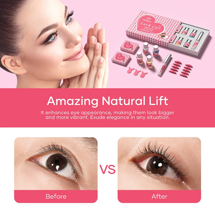 Missglue Wholesale Custom Private Label Eyelash Perm Eyelash Curling Set Korean Beauty lash lift lash lifting kit