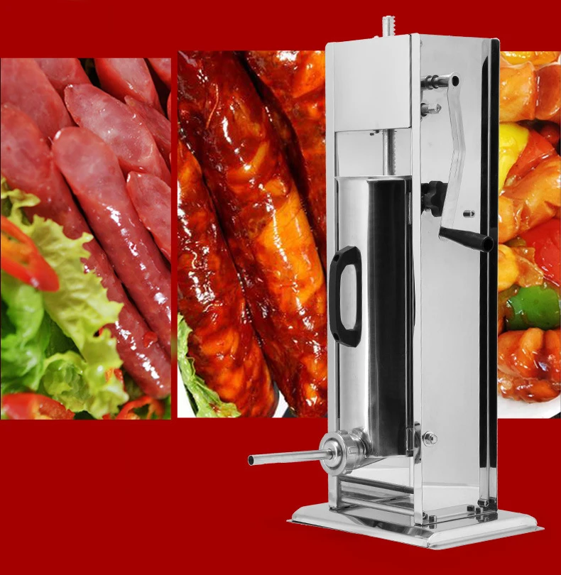 4L 6L 8L 10L Housemade Vertical Manual Stainless Steel Machine Filling Sausage Syringe Filler Meat Maker