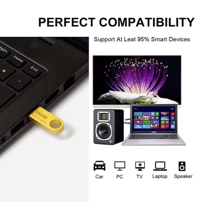 2024 металлический USB флэш-накопитель 16 ГБ Флешка 32 64 карта памяти 128 Stick подарок индивидуальный логотип