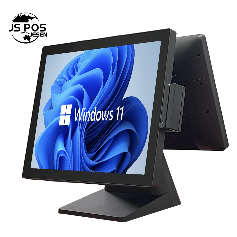 Jesen OEM POS  17/15 inch Touchscreen POS system cash register machine Cashier Retail Resolution for Restaurant