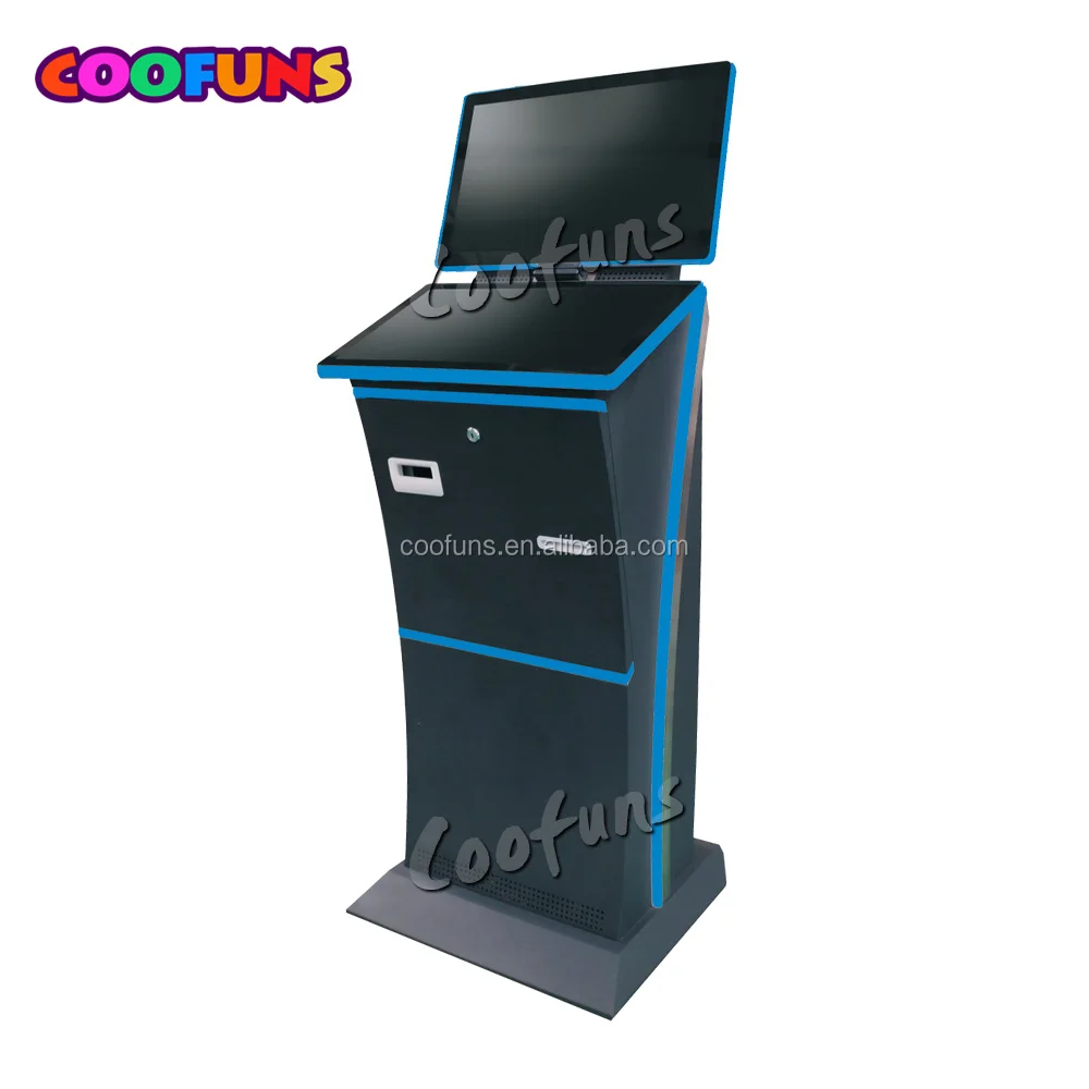 Ticket Redemption Payment Kiosks 23.8 inch Dual Screen Self-service Terminal Kiosk