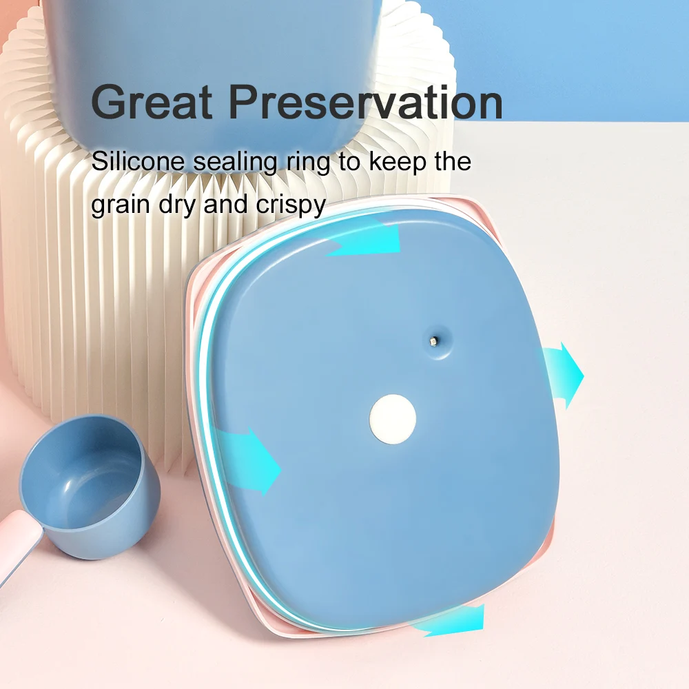 LUCKYPET2022 Intelligent Food Container Vacuum Grain Storage Barrel for Cats and Dogs