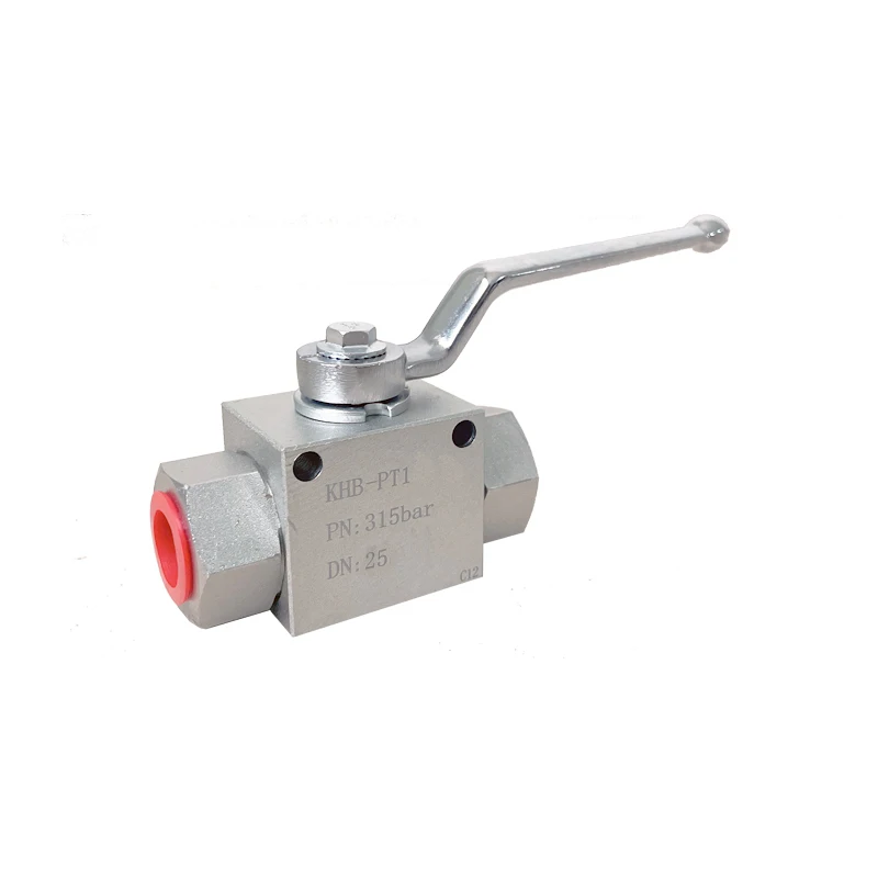 KHB -PT1/4-PT carbon steel manufacture hydraulic high pressure khb ball valve 1/4-1 inch in stainless