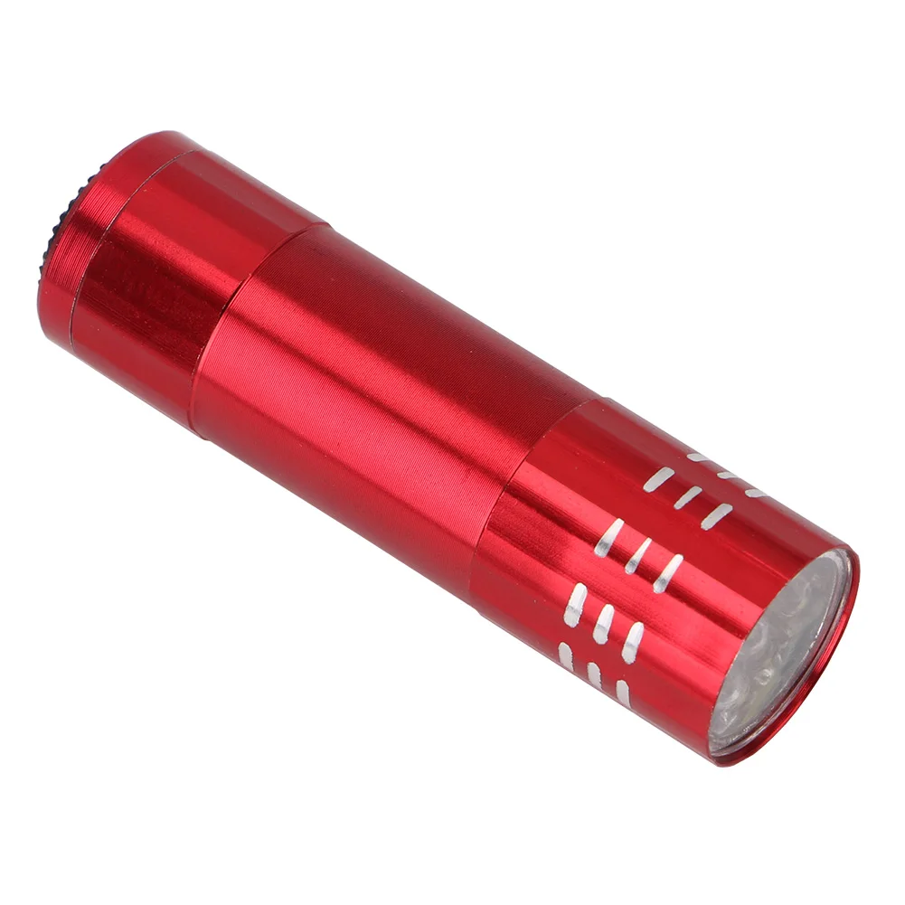 9 LED Mini Flashlight Flash Torch Lamp Battery Small Pocket Penlight Portable Lantern Light Lamp High Power for Camping