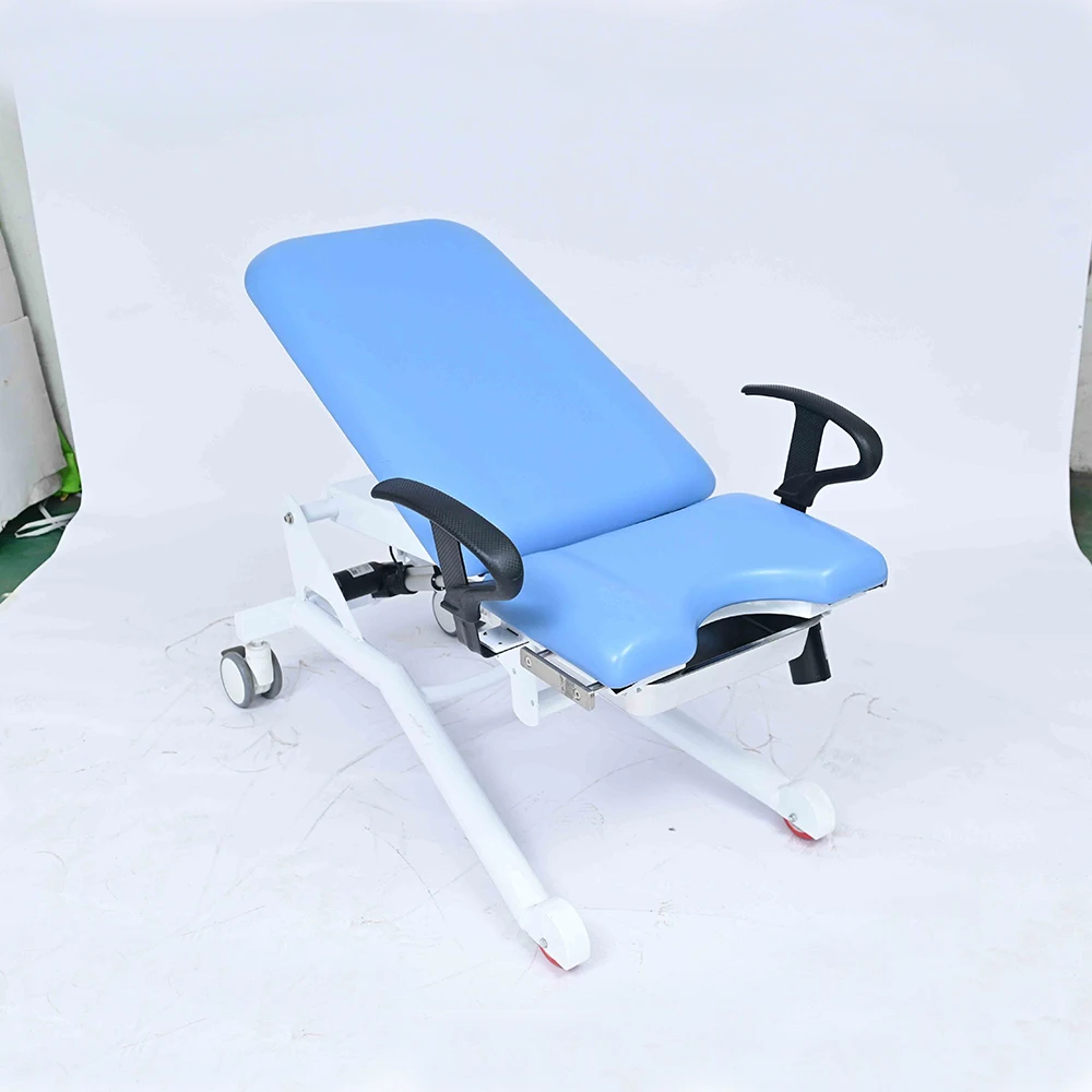 Ginee Medical Clinic Portable Obstetric Delivery Bed Gynecology Examination Chair Blue examination chair for hospital