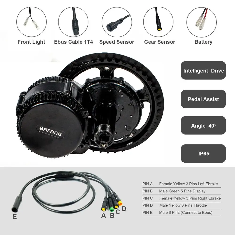 Greenpedel Bafang BBS02b 48V 750W China Motor Central Ebike Conversion Kit Mid Drive