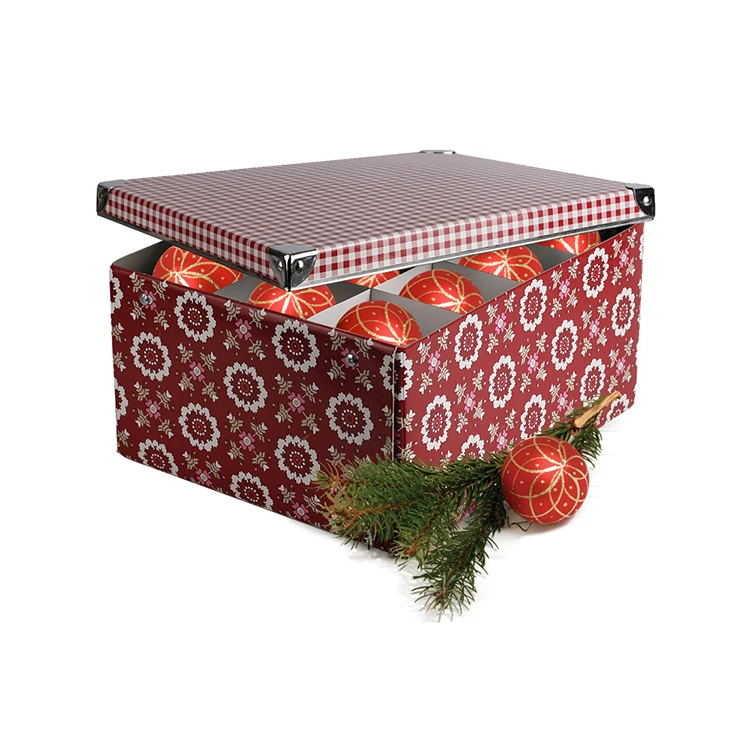 China wholesale custom large durable paper cardboard compartment storage box