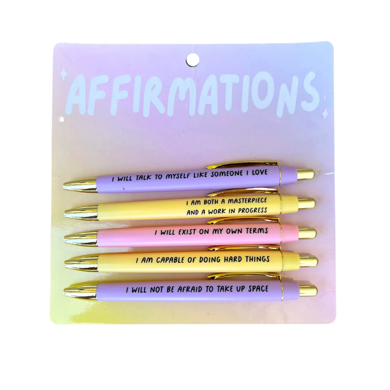 custom Funny Witty Sayings Gift Ballpoint Pens Motivational affirmations pen