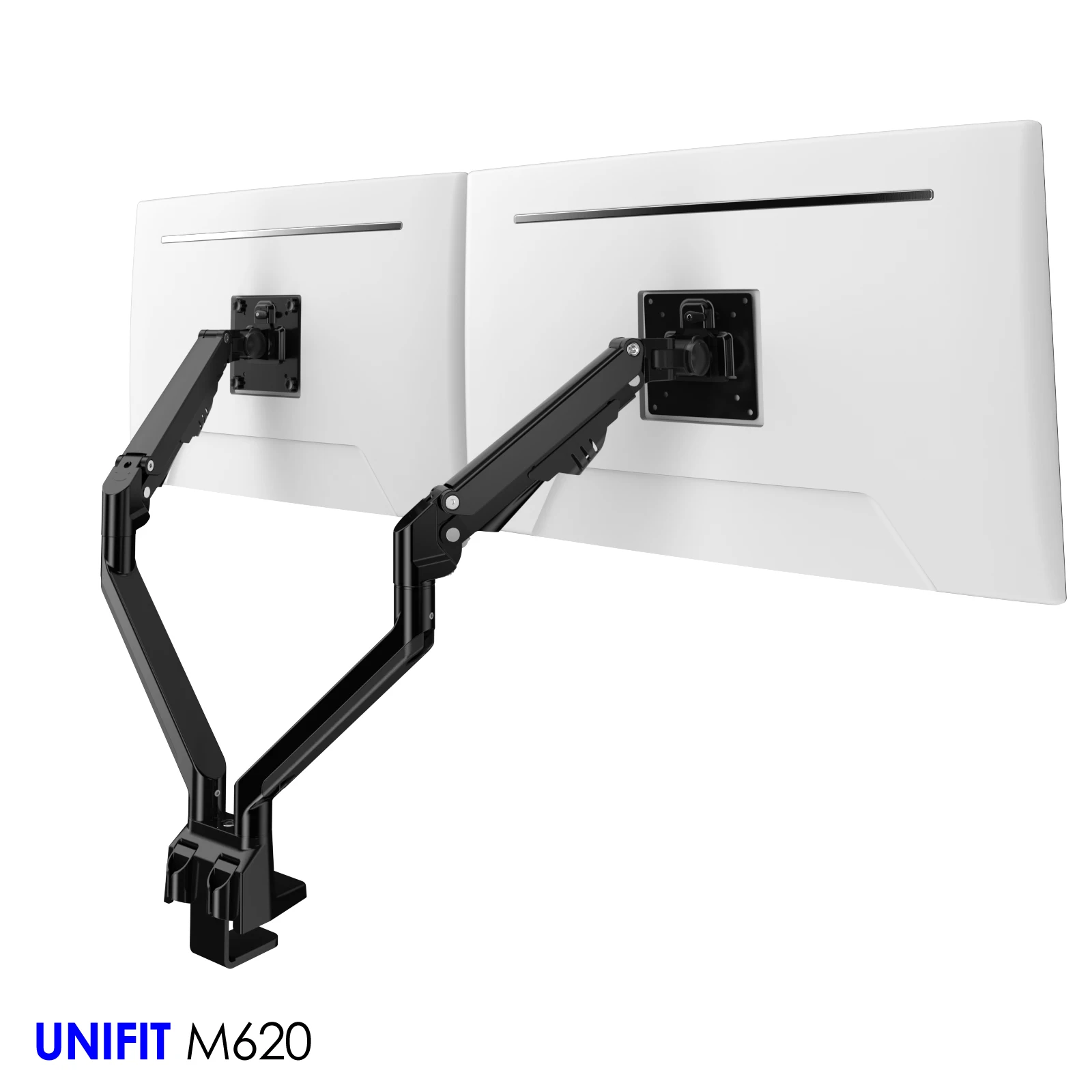 Dual arm monitor mount Aluminum monitor stand