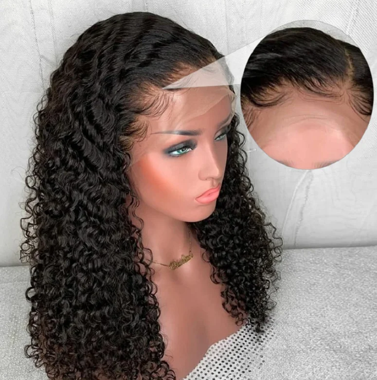 Hot Beauty Hair 180% Density HD Full Lace Human Hair Wigs For Black Women,Wholesale Brazilian Virgin Hair Transparent Lace Front