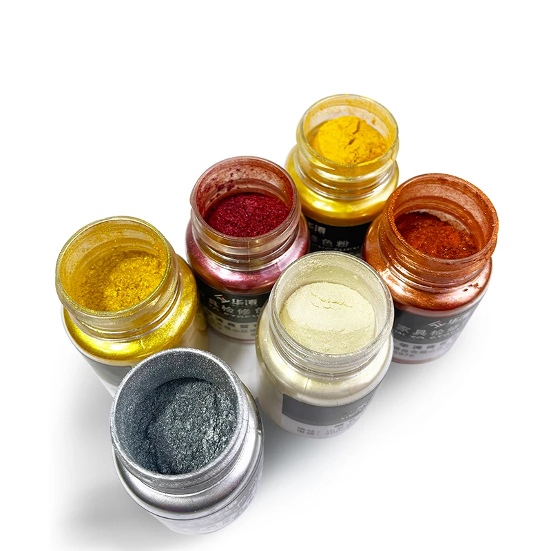 Wooden door gold painting silver painting  metal powder