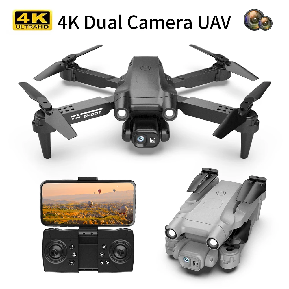 Профессиональный 4k Дрон камера бесщеточный мотор аэрофотосъемка 360 предотвращения препятствий GPS HD RC 4K