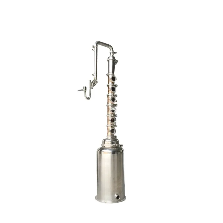 High quality Chinese supplier 4 inch stainless steel column 100L alcohol still beer distillation equipment beer keg machine