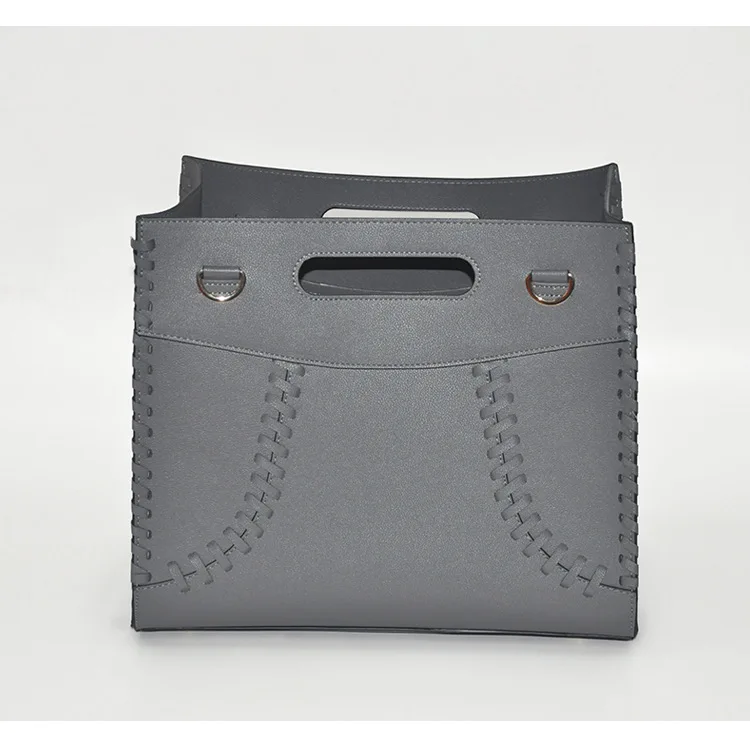 Fashion Handmade stitching Pu Leather Gifts Hamper Basket Christmas Gift Basket For Flower Magazine