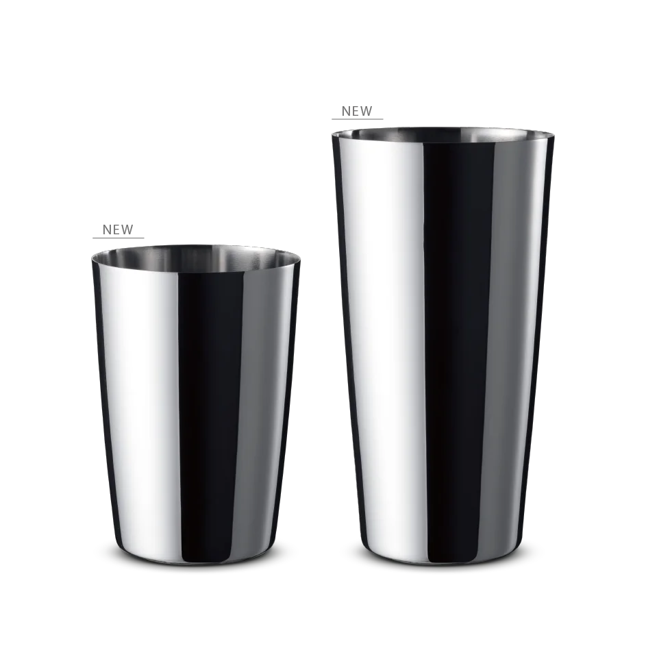 Boston Cocktail Double Tin shaker with pedestal
