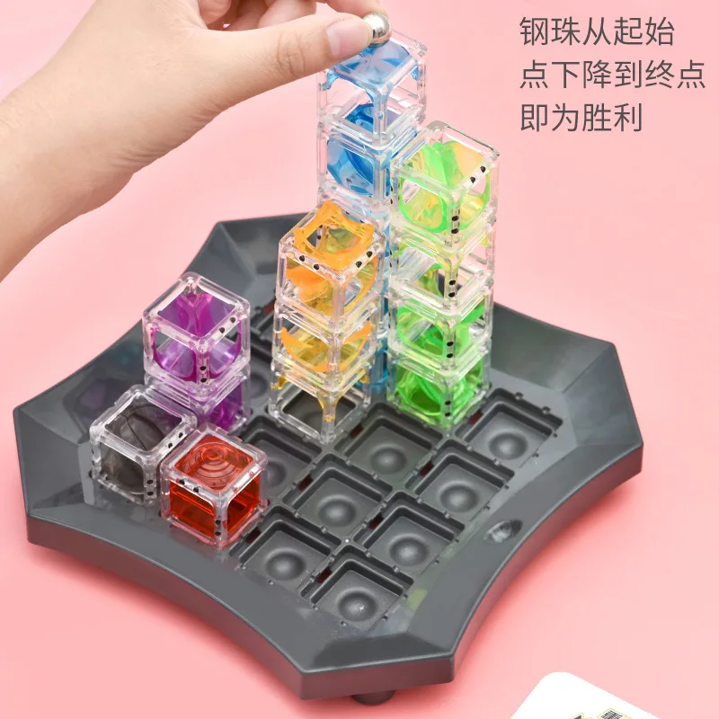 3D Building Marble Run Balls Logic Game Stem Educational Toy Escape Ball Toys DIY Race Set For kids Gifts