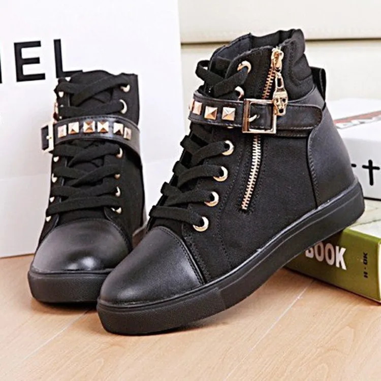 Classical cheap high top shoes for boy and girls Sneaker high ankle canvas shoes high cut canvas