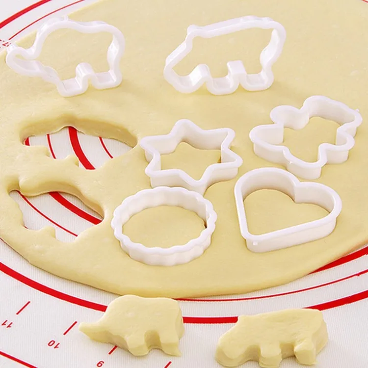  High Quality Different Shape 6 pcs Fondant Plunger Cutter Tools Cookie
