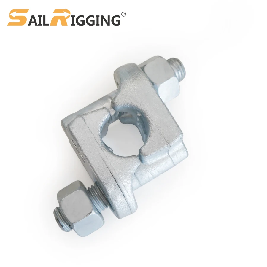 3/8 Hot Dip Galvanized Double Saddle Clip G429 US Type Fist Grip Wire Rope Clips Drop Forged Steel Cable Clamp
