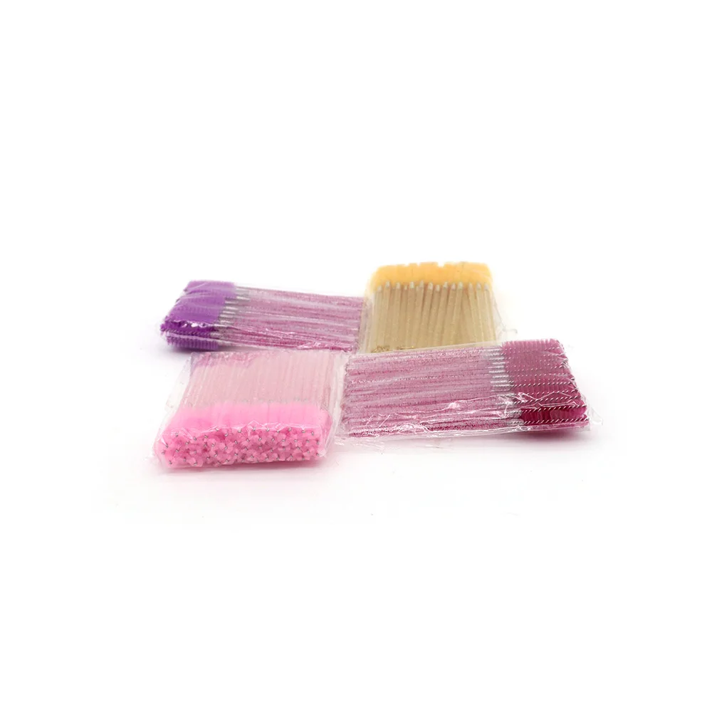 Mascara Brushes Disposable Crystal Rod Eyelash Eyebrow Clean Stick Wand yucagci Lash Spoolie Makeup Extension Salon Nylon Tools