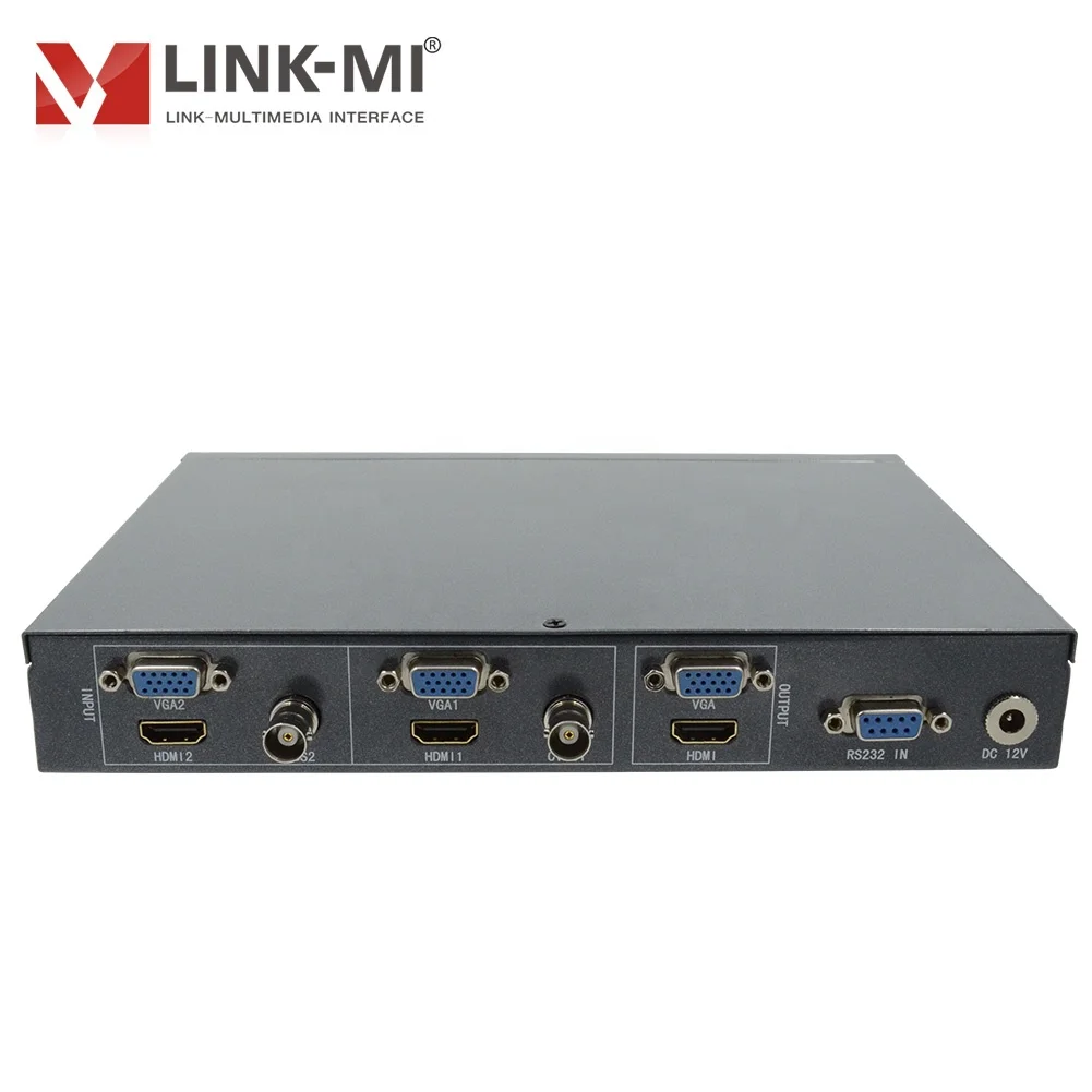 LINK-MI 2x1 Multi-viewer with HDMI CVBS VGA signal 6 in 2 out Multiplexer Video Processor HD Synthesizer Support PIP POP Roaming