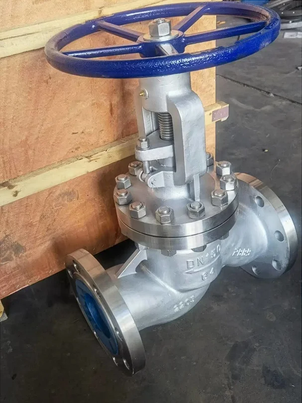 Cast Steel PN40 DN50 Steam And Oil Manual Operated Bellow Seal Stop Globe Valves